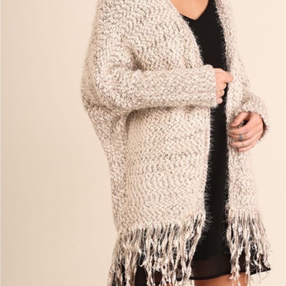 Umgee Dolman Sleeve, Fringe Super-Soft Year Round Sweater